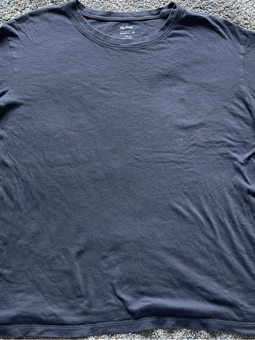 Madewell Dark Navy Crewneck Long Sleeve Tee